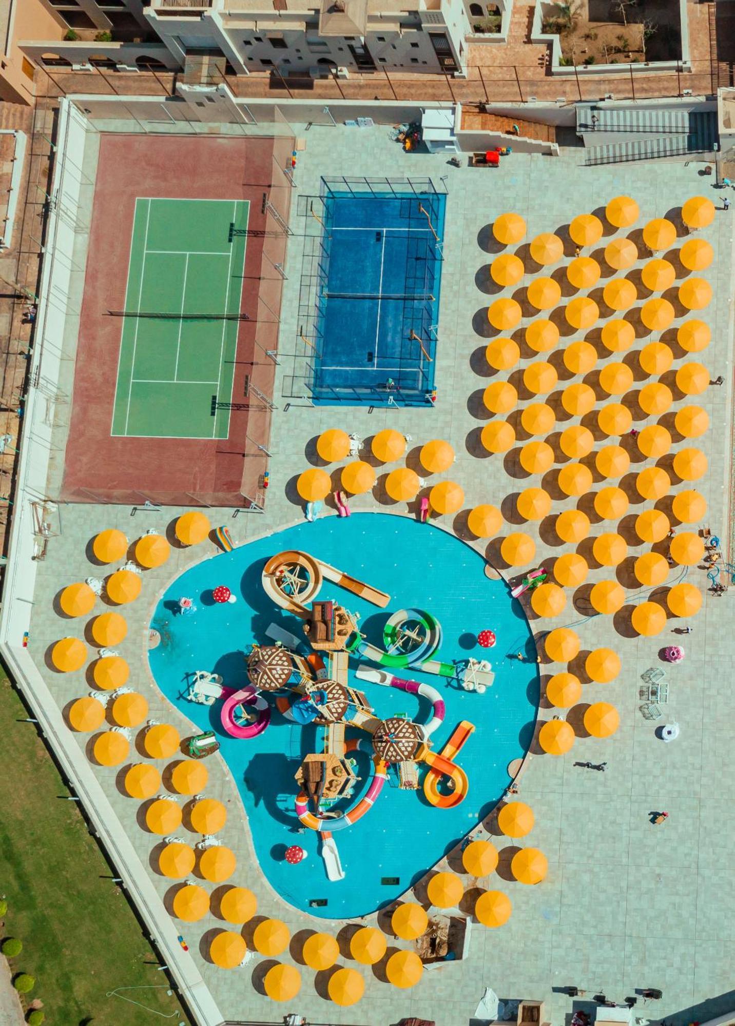 Pickalbatros Oasis Port Ghalib Hotel Exterior photo Aerial view of the playground